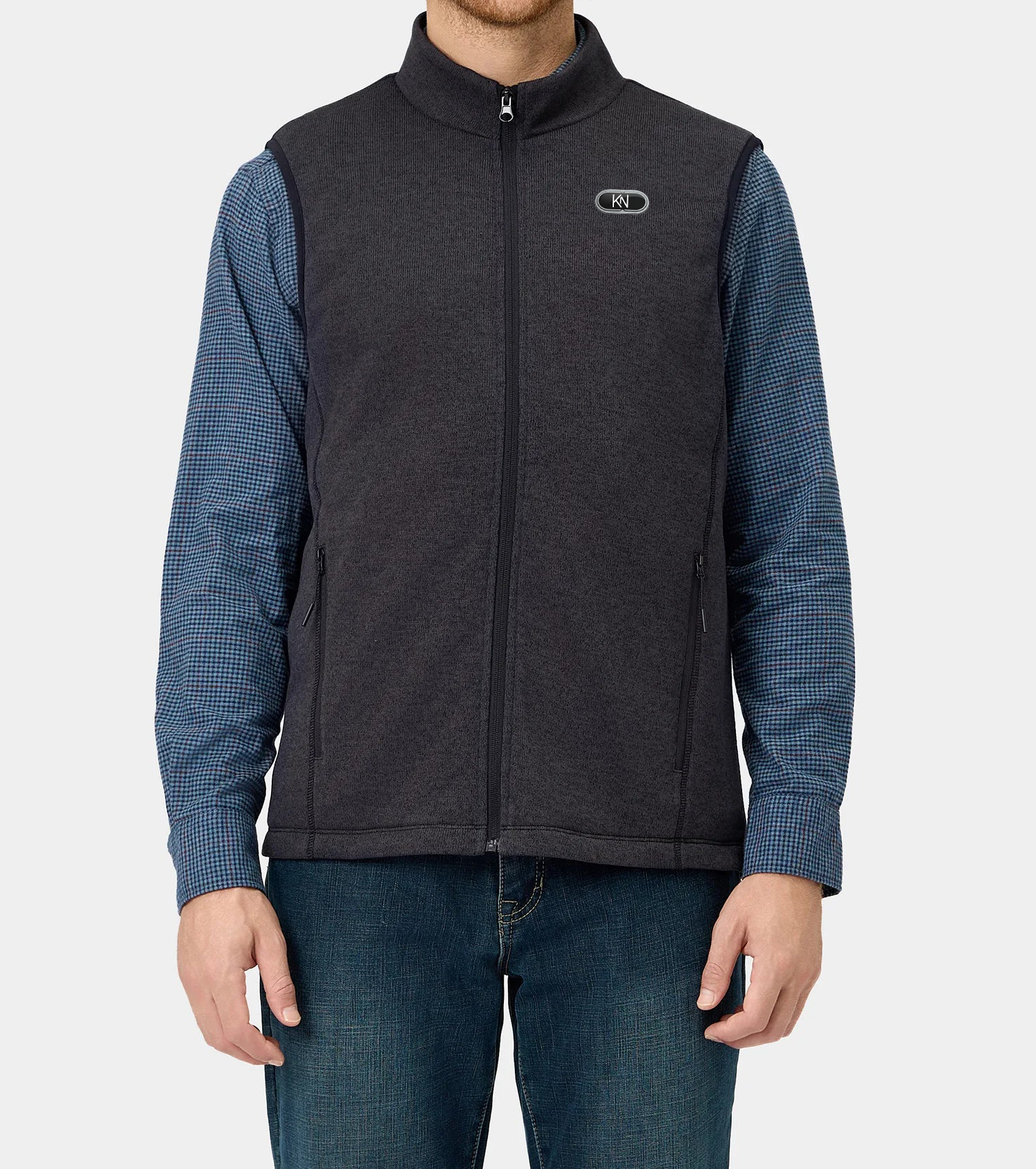KN-V2 Men’s Recycled Heated Fleece Vest