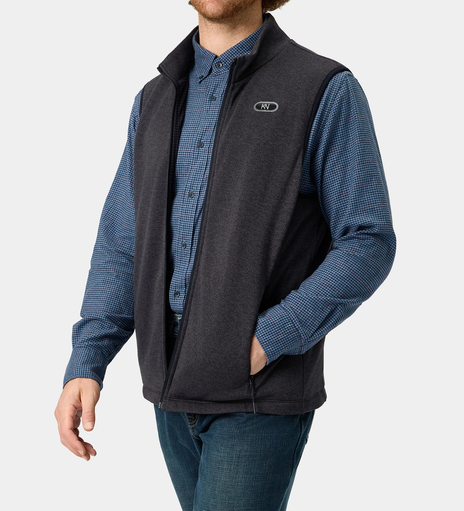 KN-V2 Men’s Recycled Heated Fleece Vest