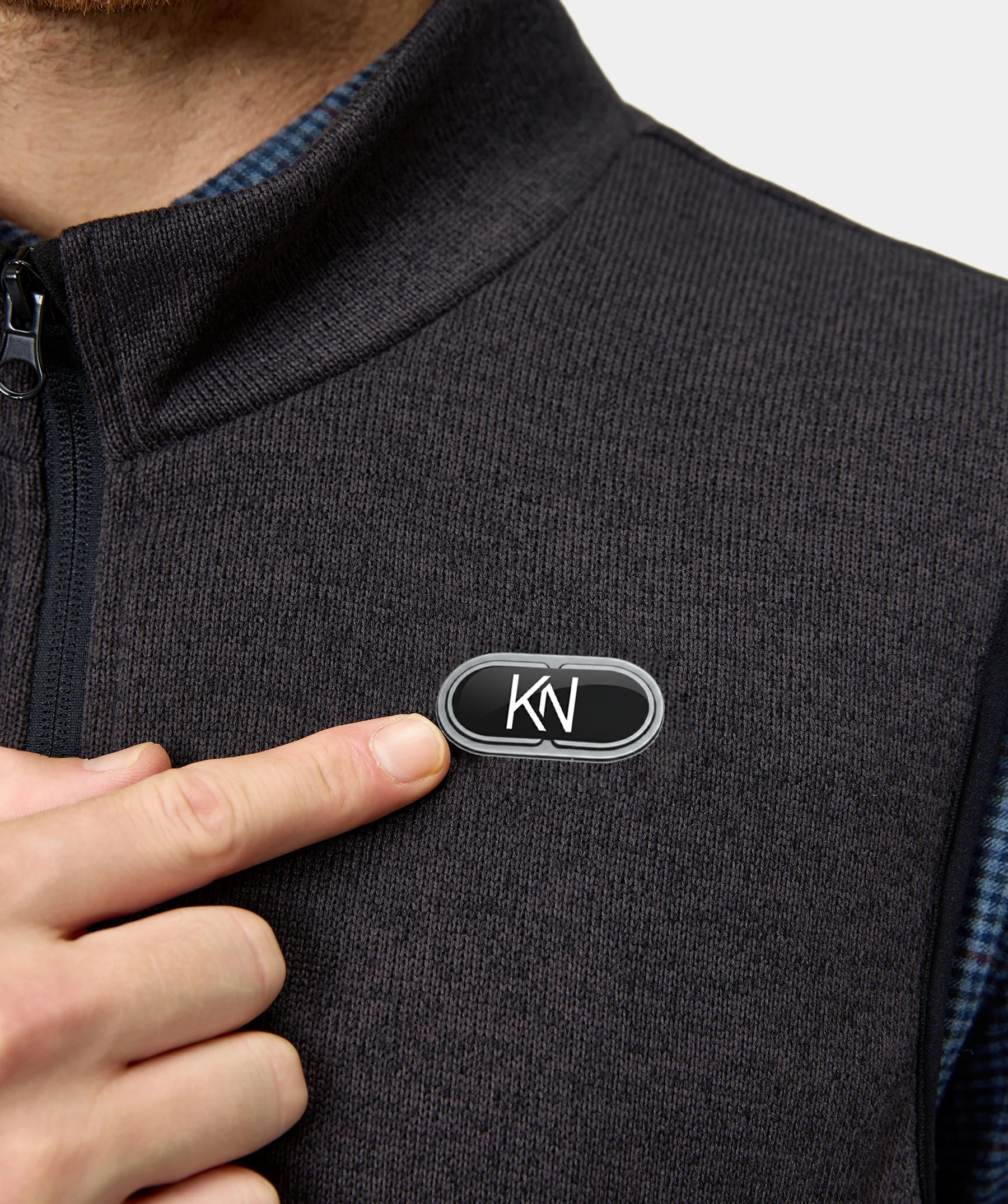 KN-V2 Men’s Recycled Heated Fleece Vest